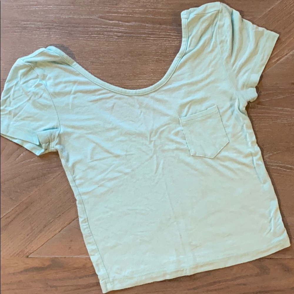 PAC SUN turquoise crop top